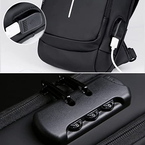 🔥 Premium Anti-Theft USB Charging Shoulder Bag